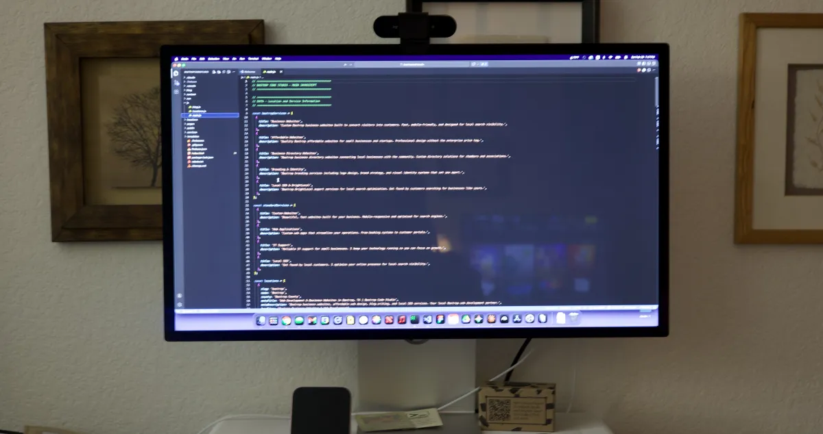 Code on a developer's screen